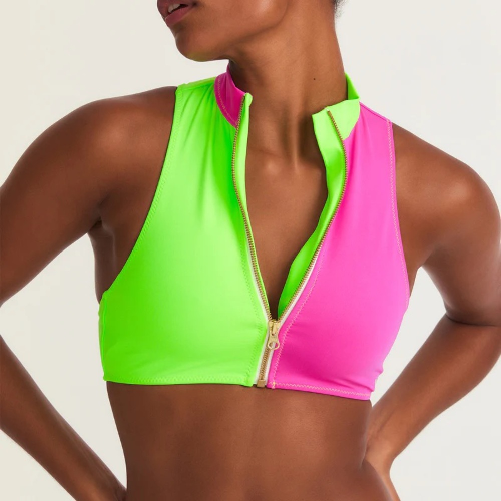 Hurley X Loveshackfancy Solid Blocked High Neck T… - image 1